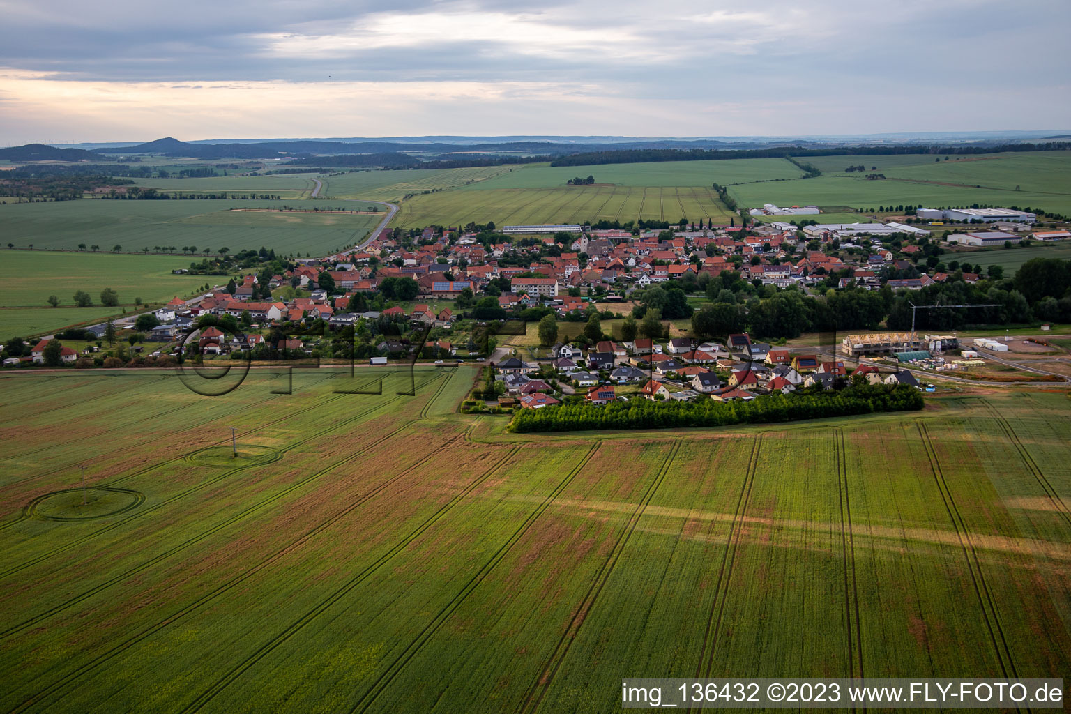 From the south in the district Warnstedt in Thale in the state Saxony-Anhalt, Germany