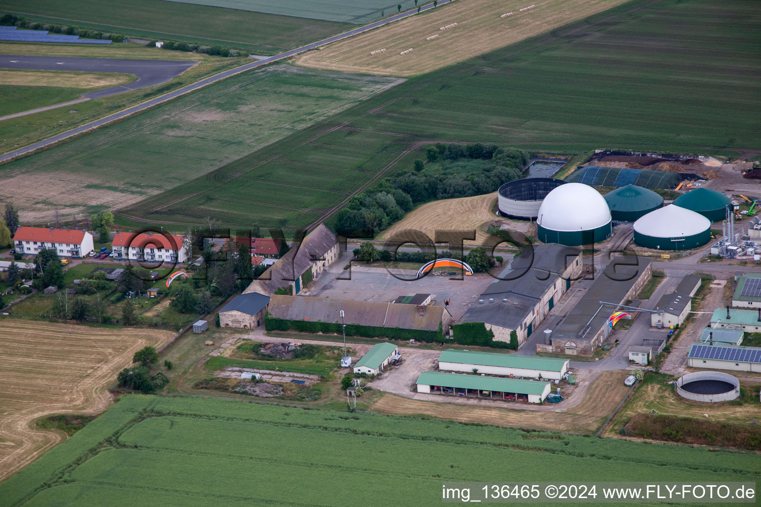 Pig fattening plant Ballenstedt GbR in the district Asmusstedt in Ballenstedt in the state Saxony-Anhalt, Germany