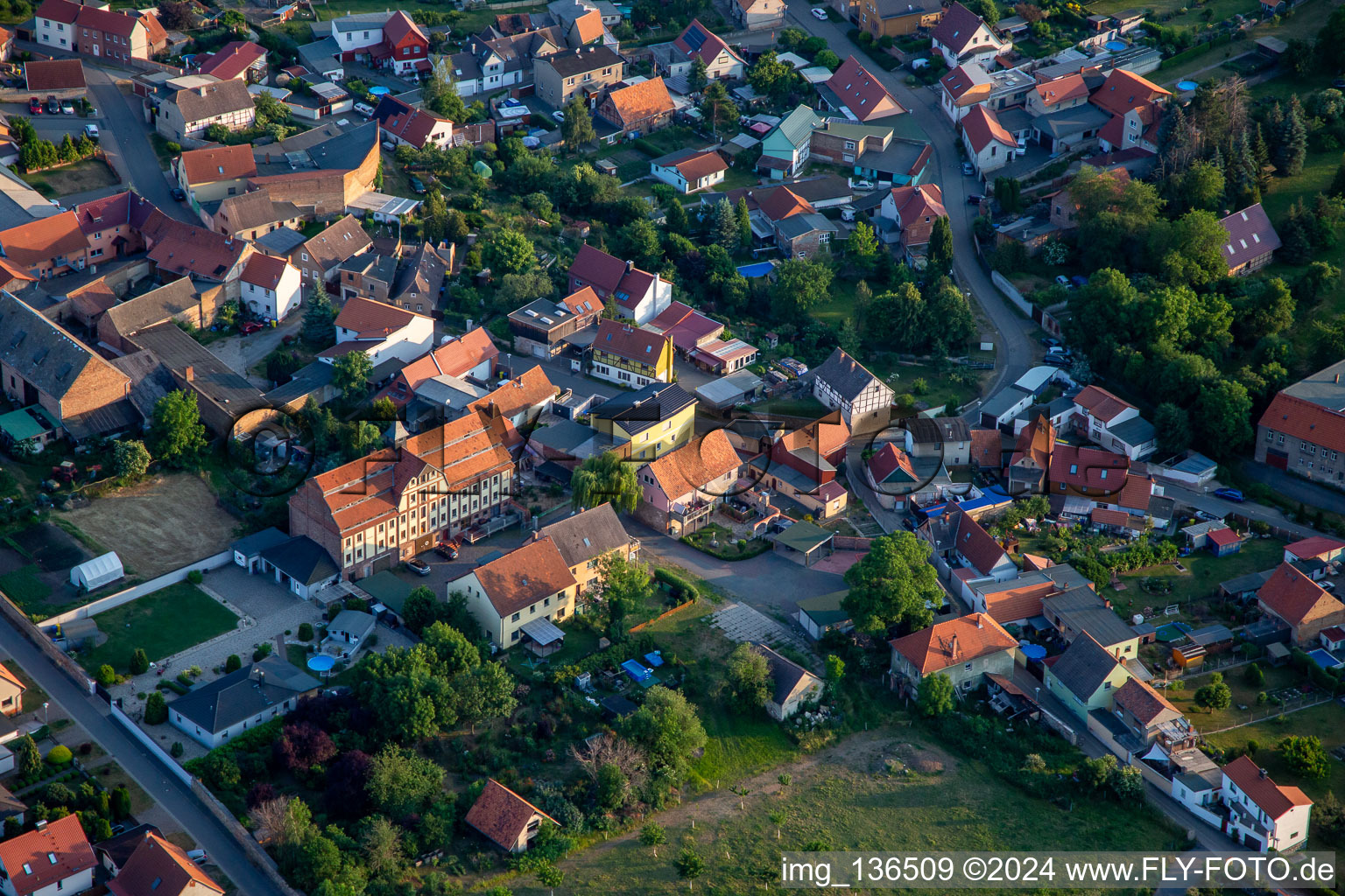 New Town in the district Rieder in Ballenstedt in the state Saxony-Anhalt, Germany