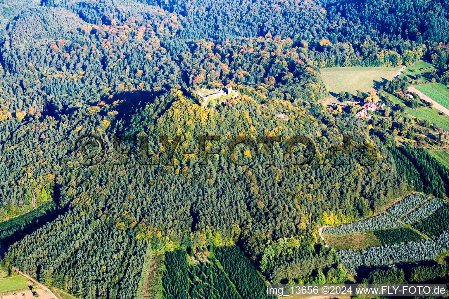 Lindelbrunn ruins in Darstein in the state Rhineland-Palatinate, Germany