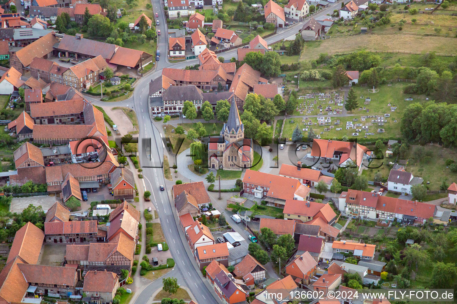 Church of the Redeemer in the district Benzingerode in Wernigerode in the state Saxony-Anhalt, Germany