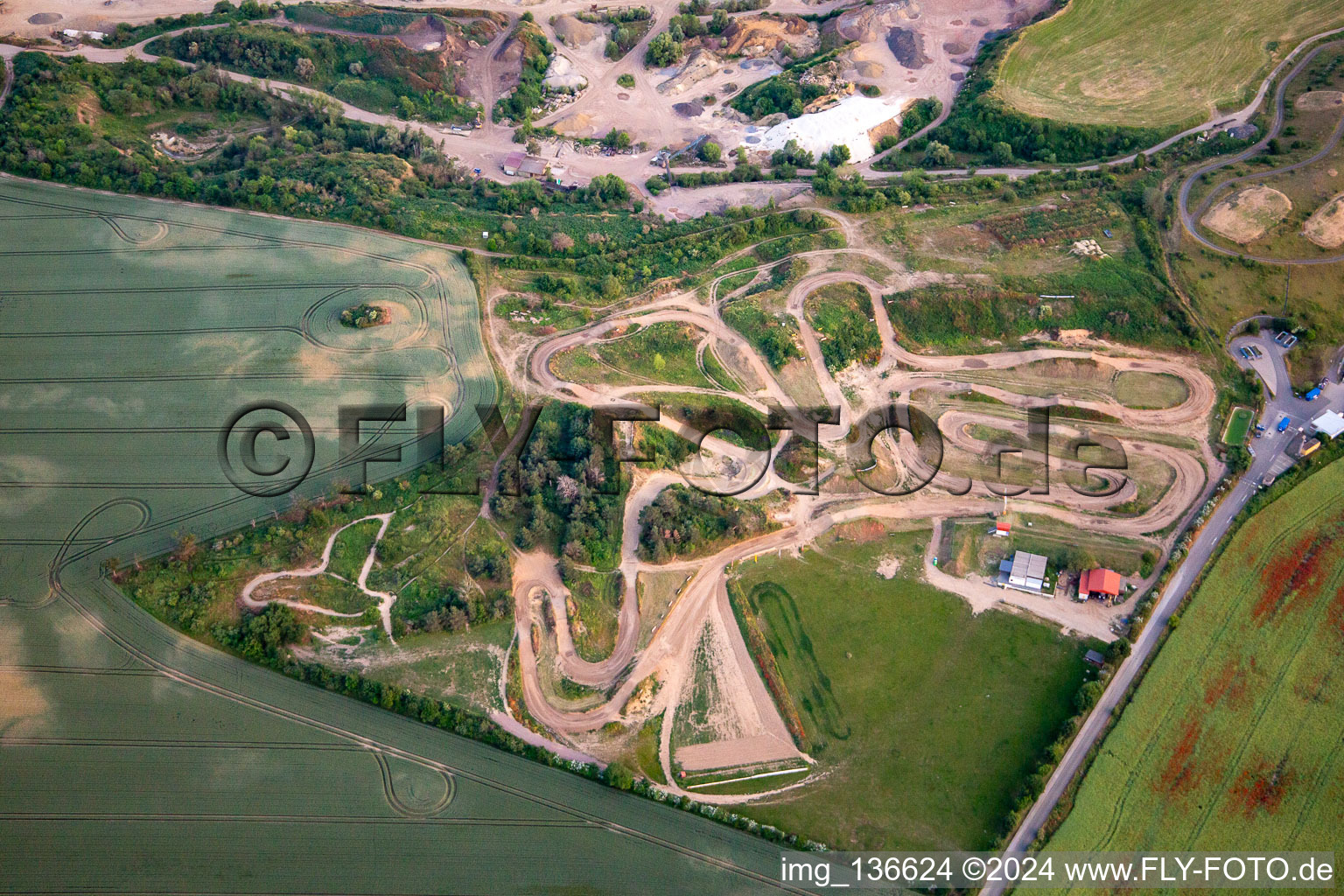 Motocross track Westerhausen in the district Westerhausen in Thale in the state Saxony-Anhalt, Germany