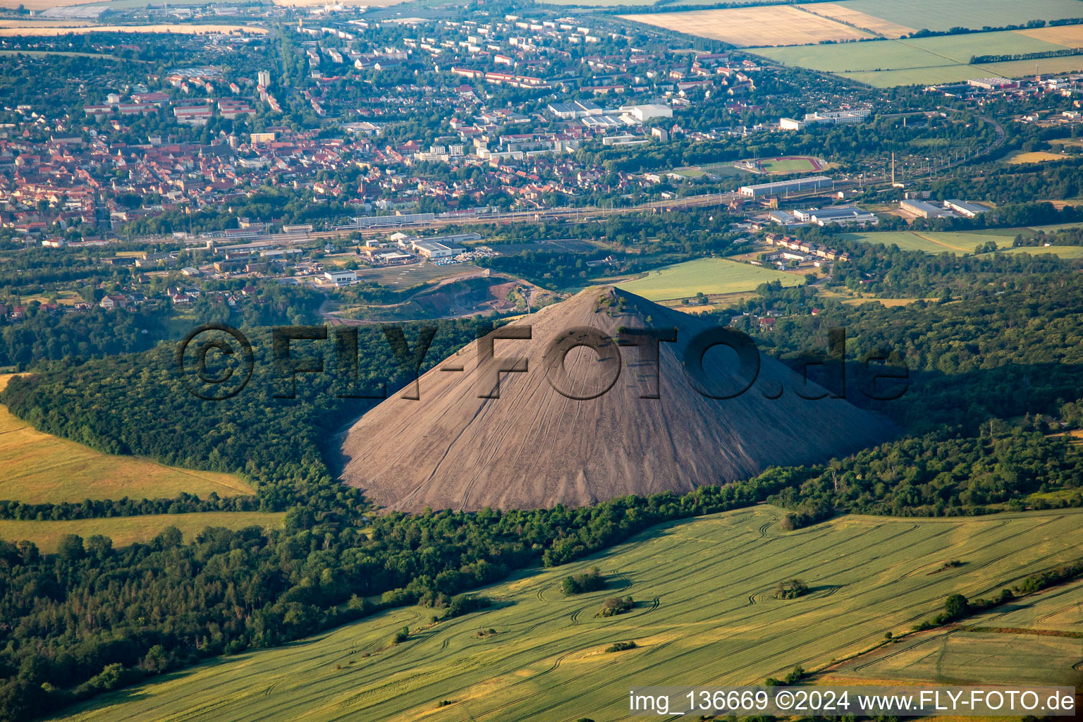 Heap "Hohe Lind in Sangerhausen in the state Saxony-Anhalt, Germany