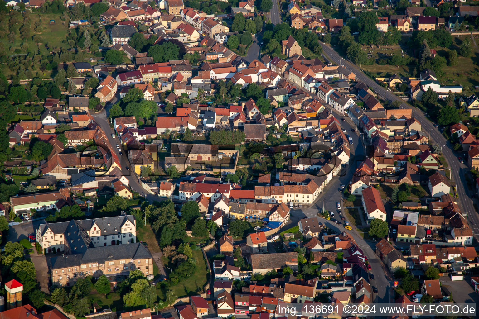 Castle Lane in Wallhausen in the state Saxony-Anhalt, Germany