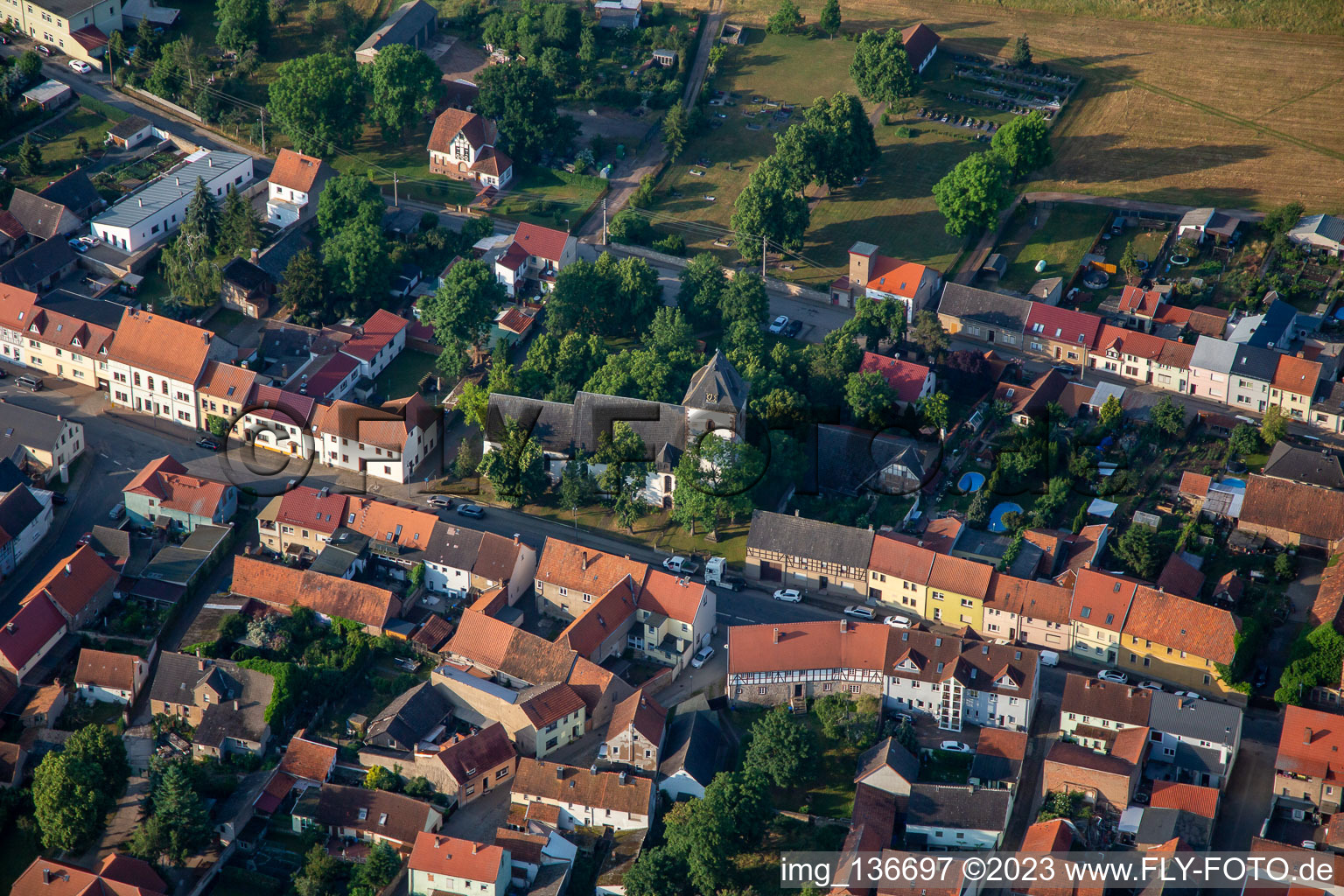 Kirchstr in the district Brücken in Brücken-Hackpfüffel in the state Saxony-Anhalt, Germany