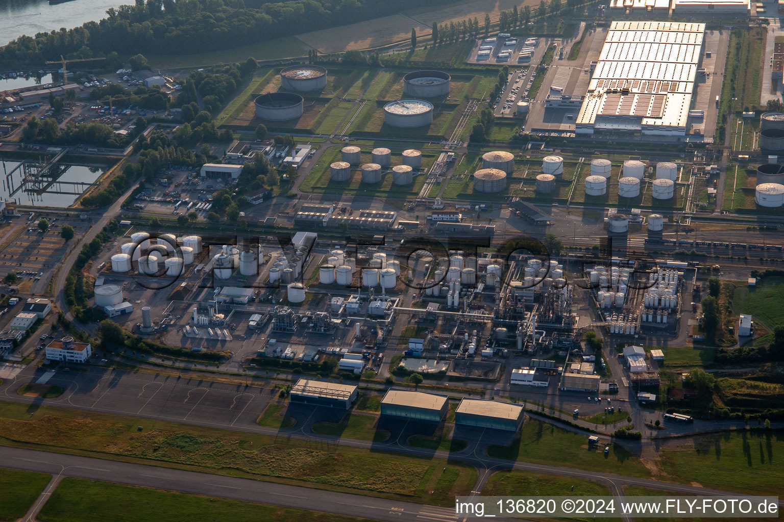 TanQuid tank farm in Speyer in the state Rhineland-Palatinate, Germany