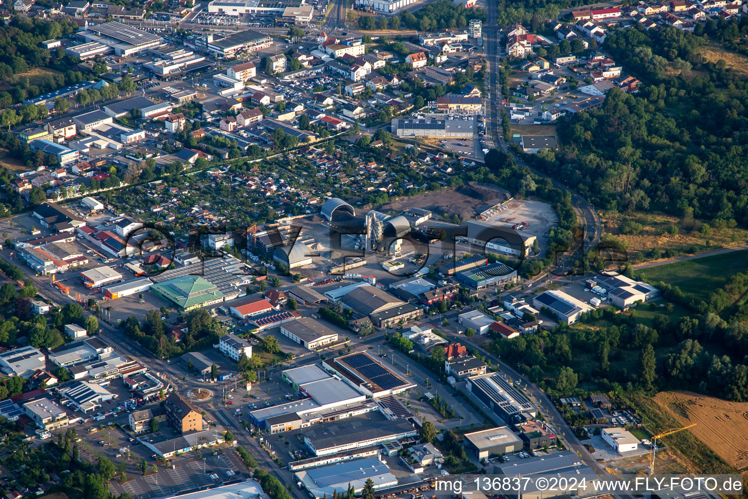 Nachtweide commercial area in Speyer in the state Rhineland-Palatinate, Germany