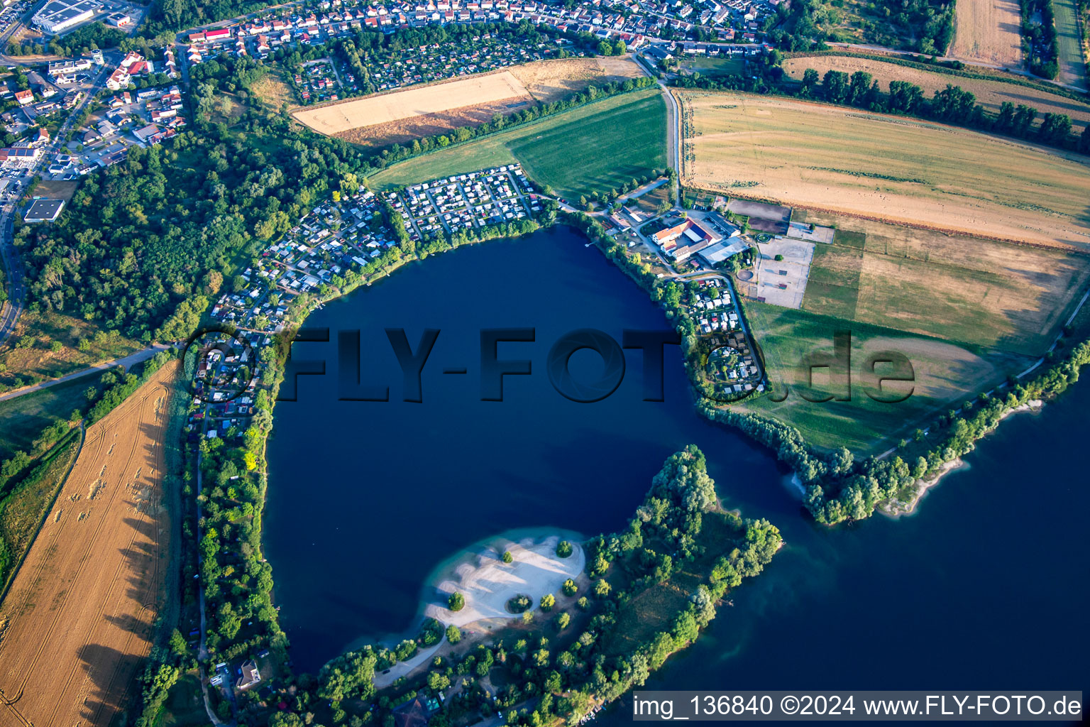 Steinhäuserwühlsee in Speyer in the state Rhineland-Palatinate, Germany