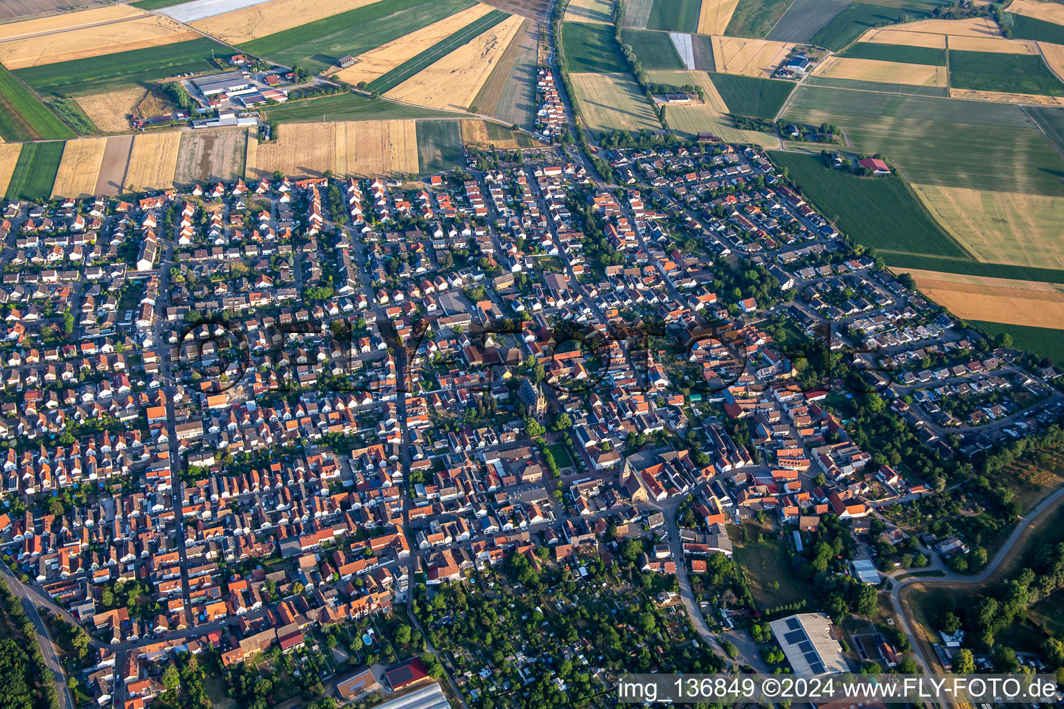 Mannheimer Street in Otterstadt in the state Rhineland-Palatinate, Germany