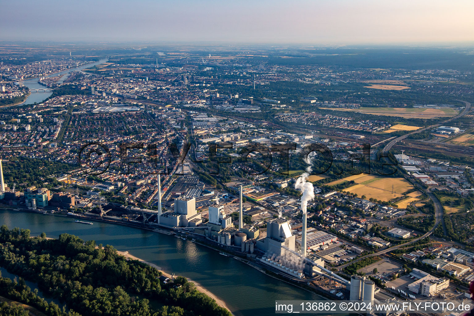 Behind the GKM in the district Neckarau in Mannheim in the state Baden-Wuerttemberg, Germany