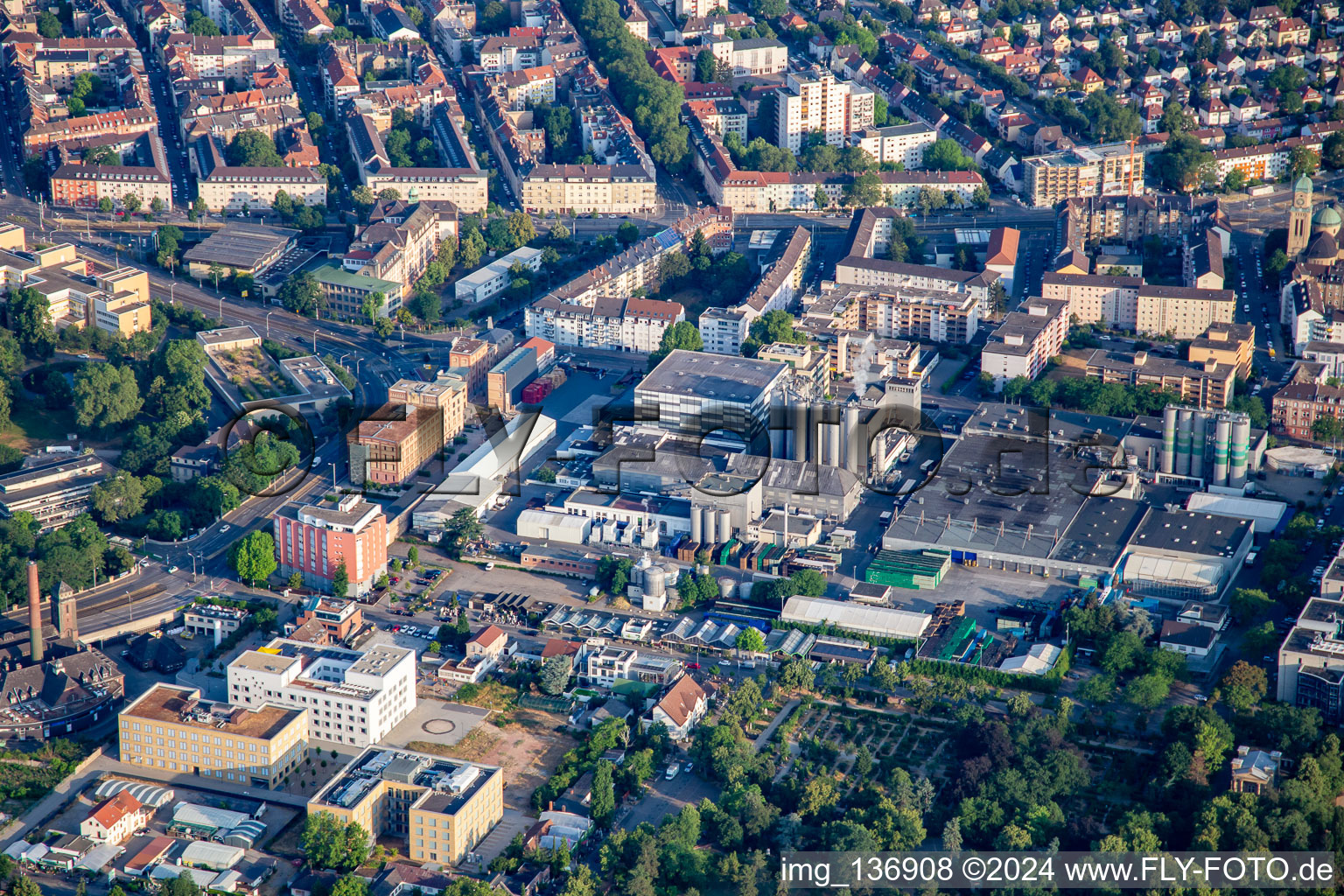 Private Brewery Eichbaum GmbH & Co KG in the district Neckarstadt-Ost in Mannheim in the state Baden-Wuerttemberg, Germany