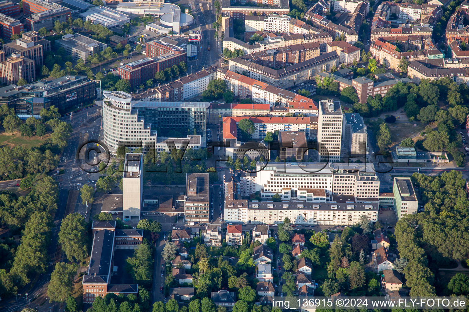 Mannheimer Insurance AG and Fluor GmbH in the district Oststadt in Mannheim in the state Baden-Wuerttemberg, Germany