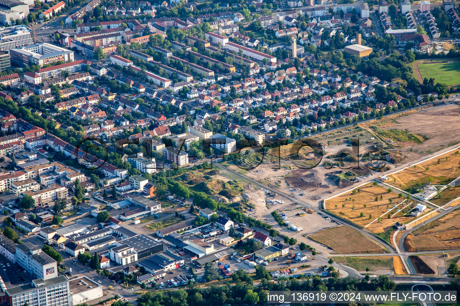 Wachenheimerstr in the district Käfertal in Mannheim in the state Baden-Wuerttemberg, Germany