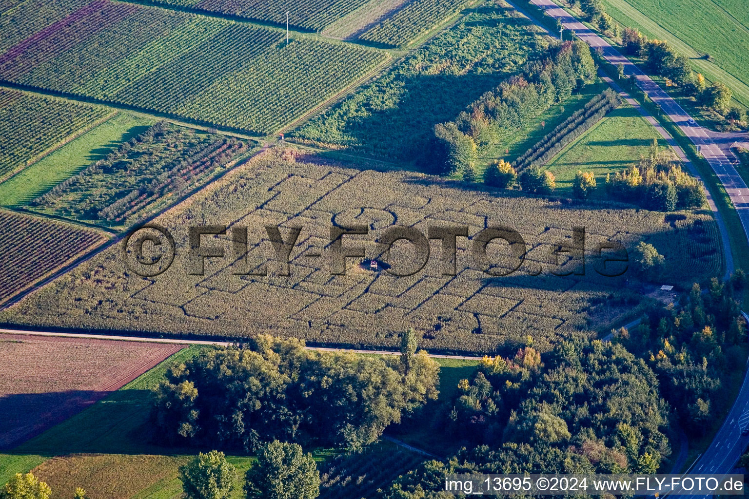 Eschbach in the state Rhineland-Palatinate, Germany from above