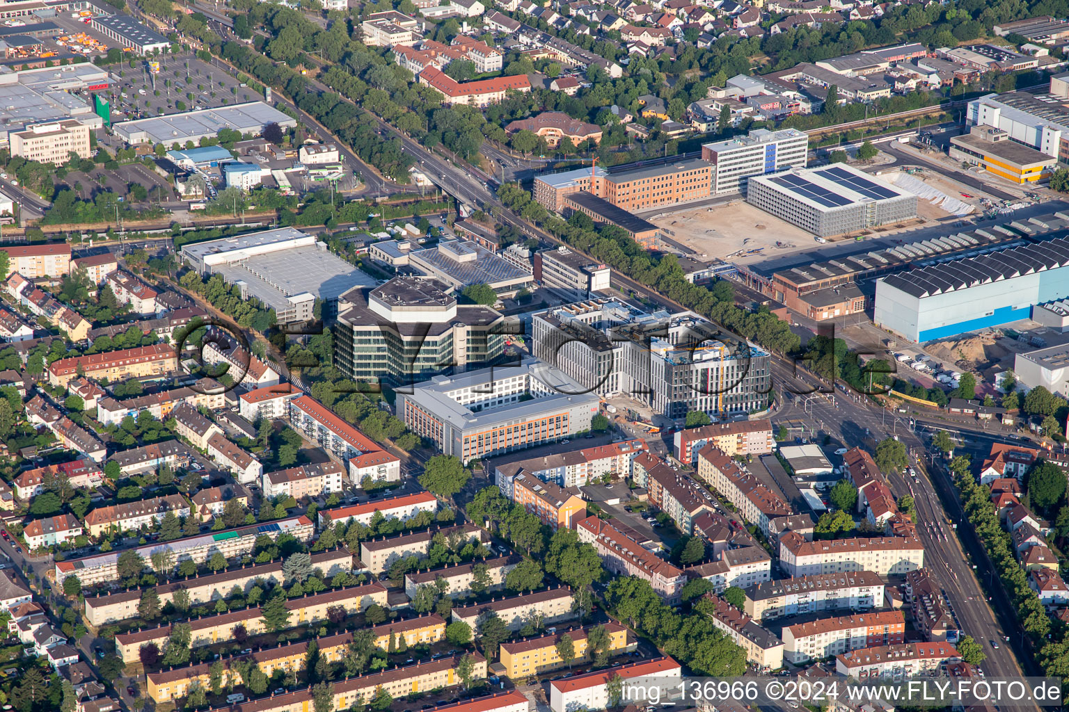 ABB AG in the district Käfertal in Mannheim in the state Baden-Wuerttemberg, Germany