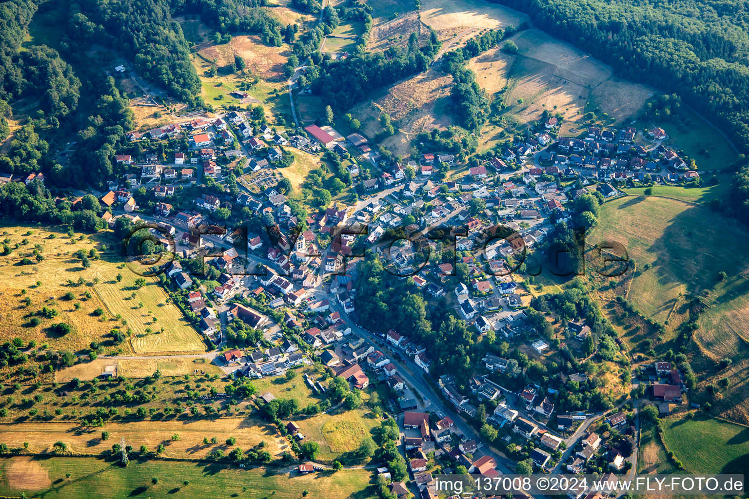 District Bonsweiher in Mörlenbach in the state Hesse, Germany