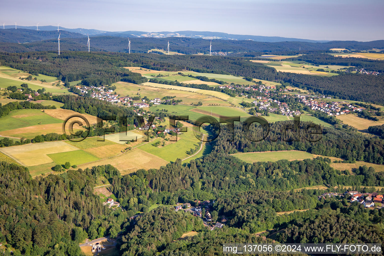 District Haisterbach in Erbach in the state Hesse, Germany