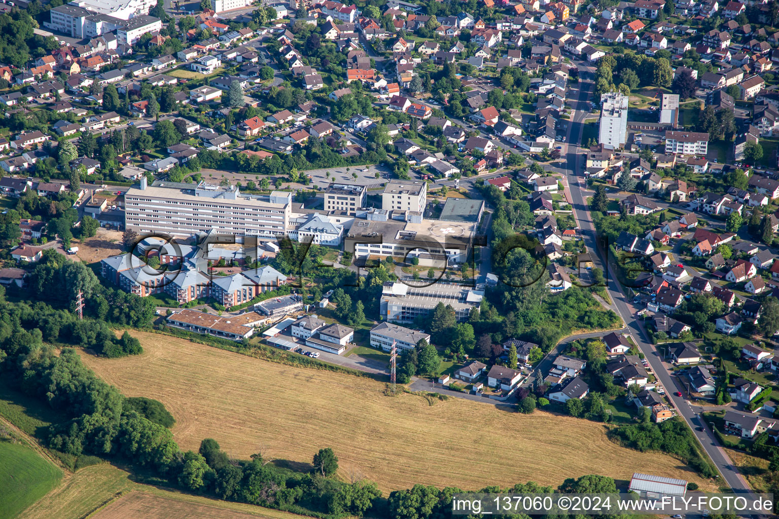 District Hospital Erbach in the district Lauerbach in Erbach in the state Hesse, Germany