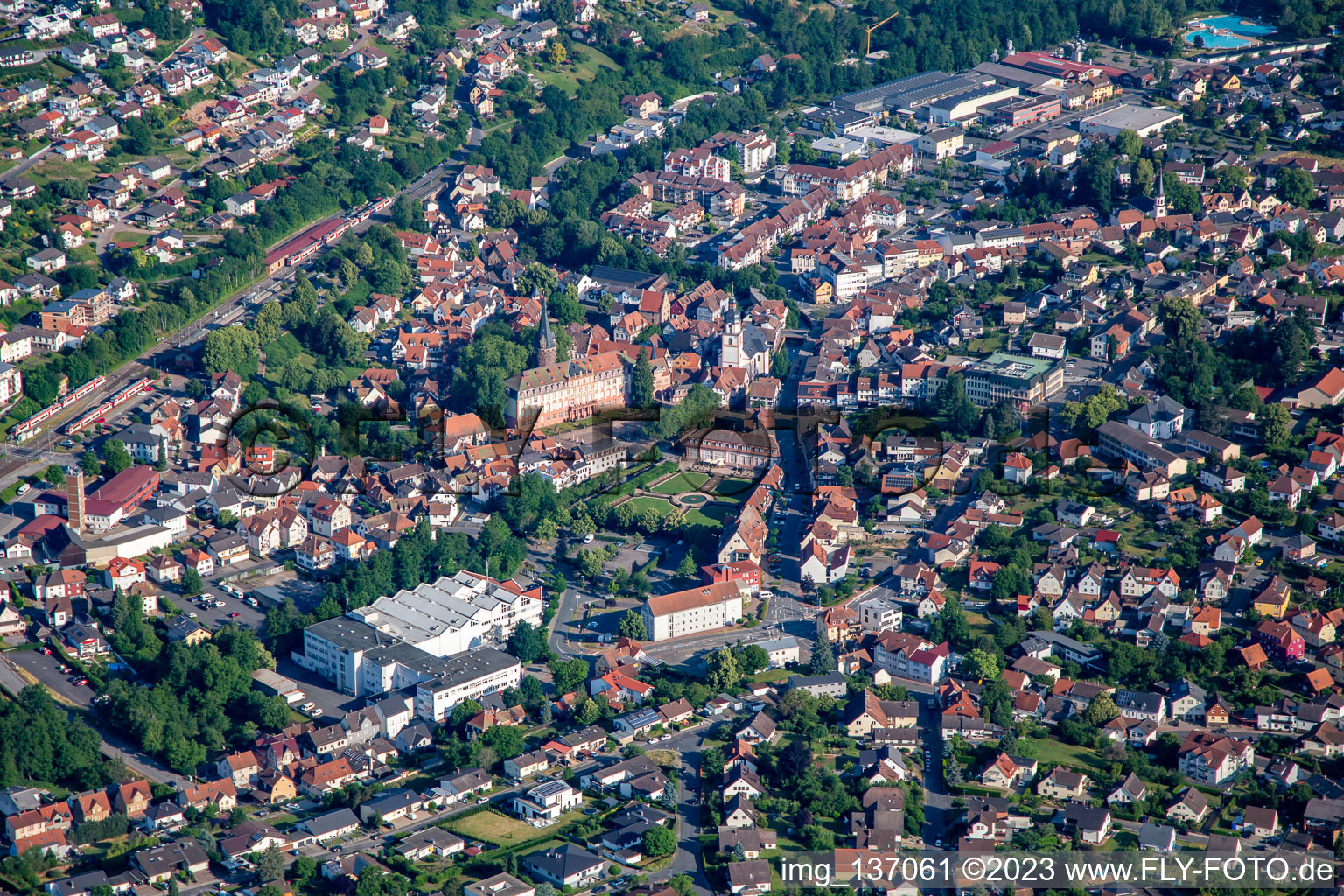 Castle Erbach in the district Lauerbach in Erbach in the state Hesse, Germany