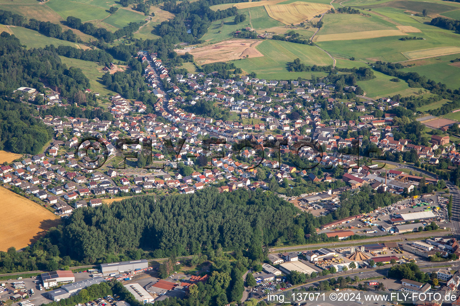 District Steinbach in Michelstadt in the state Hesse, Germany