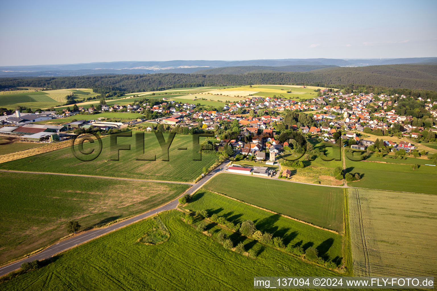 From the southeast in the district Vielbrunn in Michelstadt in the state Hesse, Germany