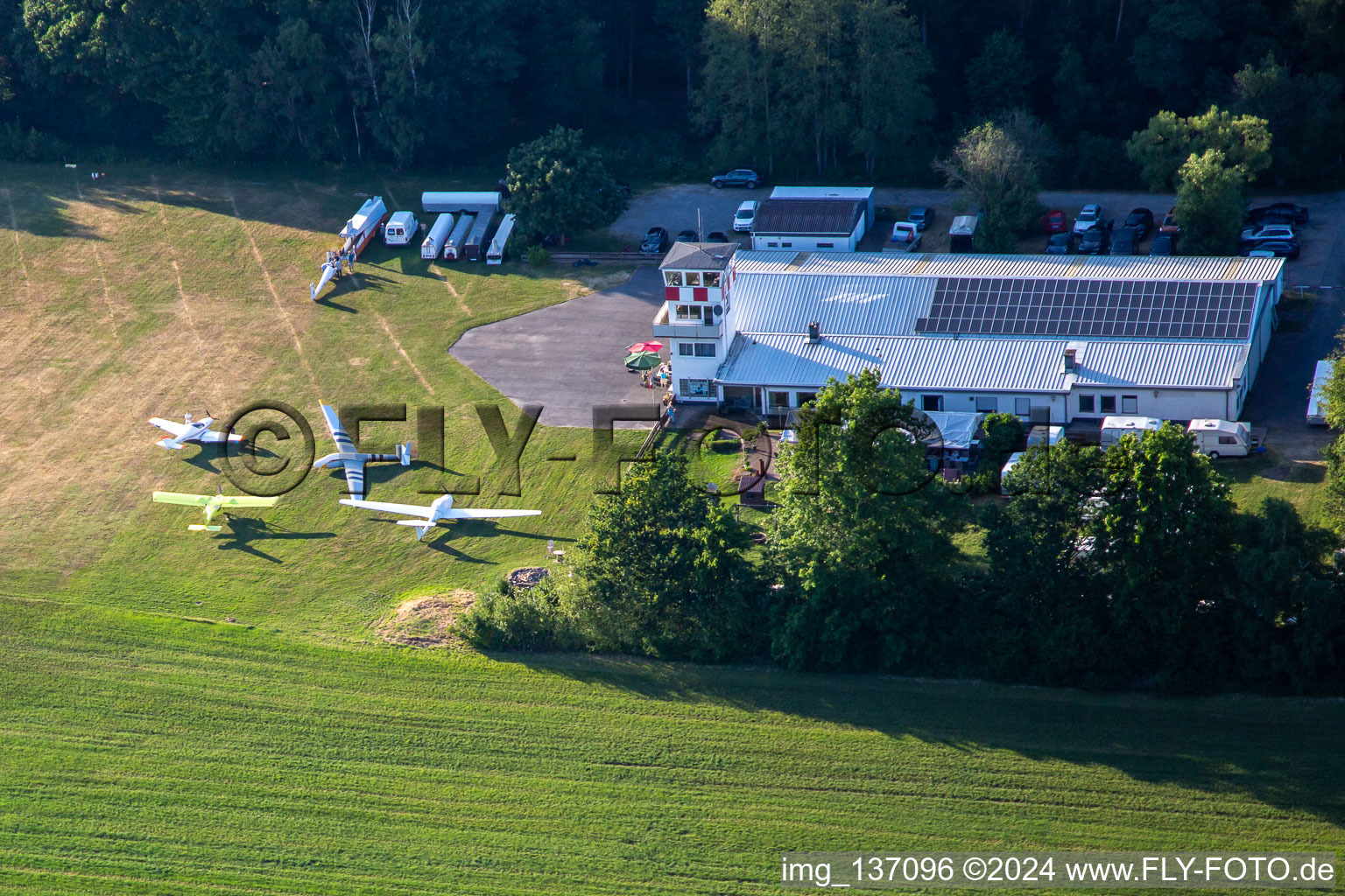 Airport Vielbrunn in the district Vielbrunn in Michelstadt in the state Hesse, Germany