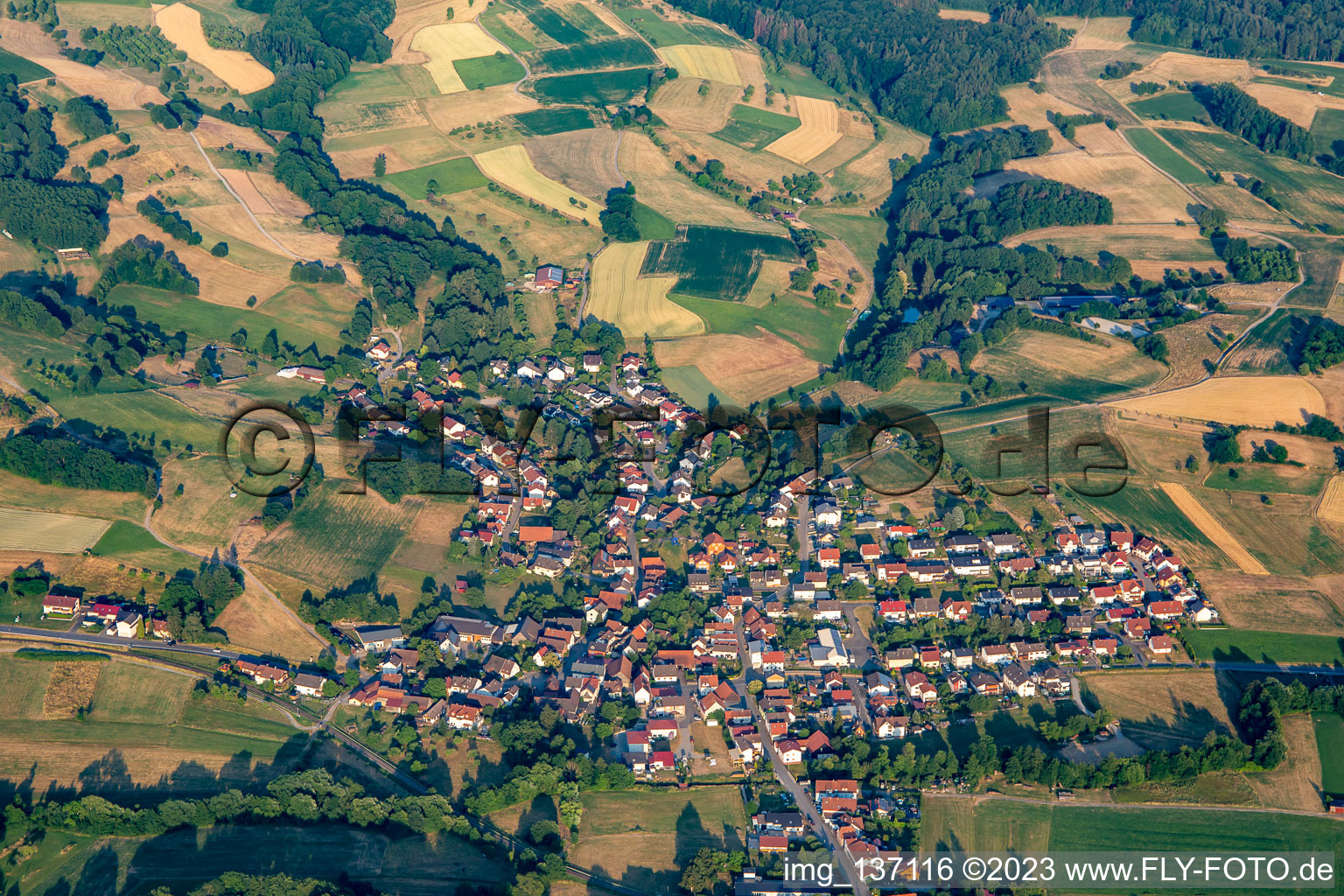 District Fahrenbach in Fürth in the state Hesse, Germany