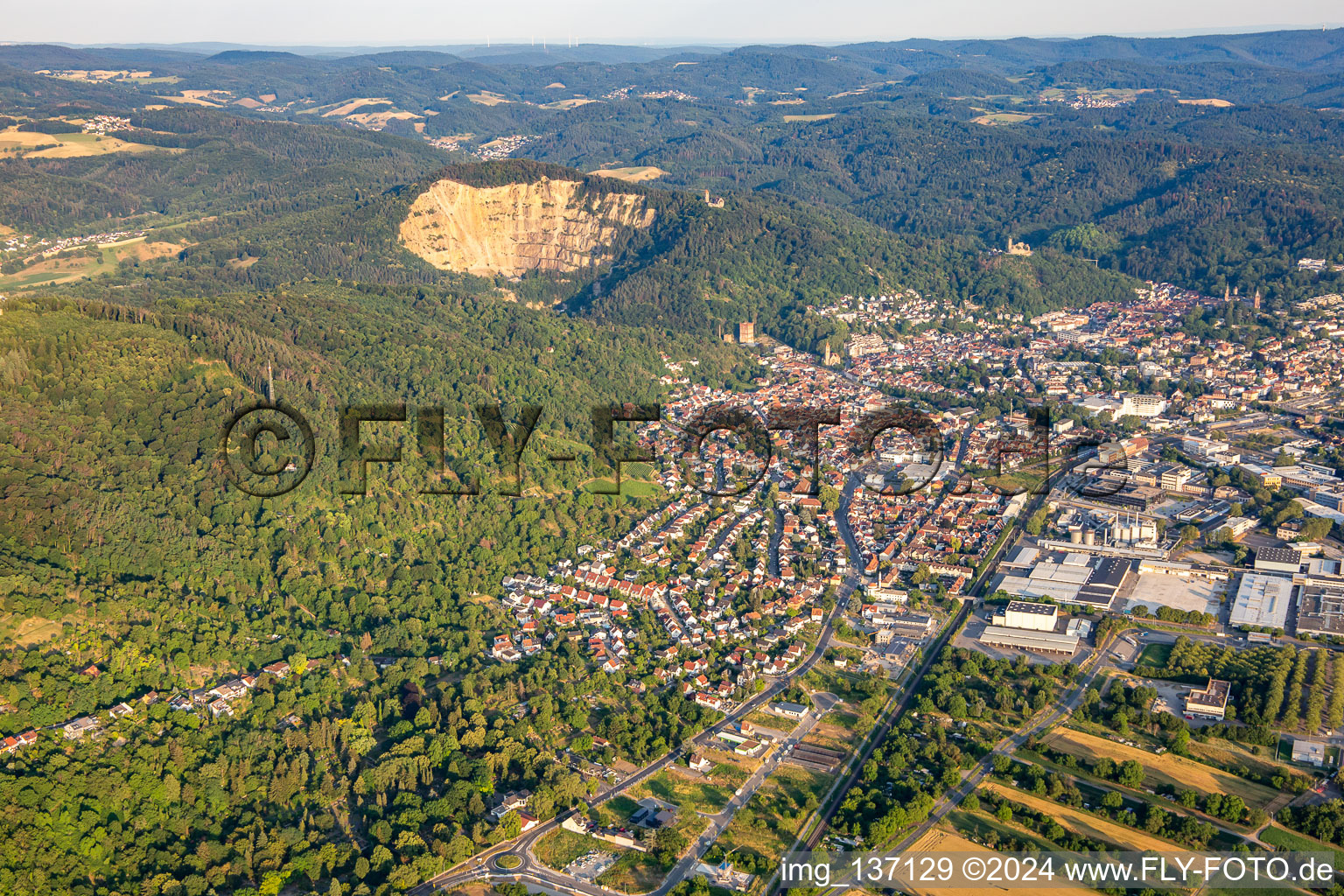 With quarry in Weinheim in the state Baden-Wuerttemberg, Germany