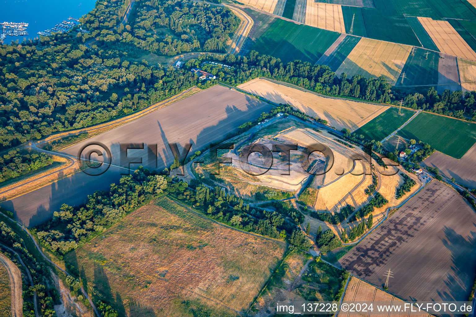 ABC Chemical Industries landfill in the district Rheingönheim in Ludwigshafen am Rhein in the state Rhineland-Palatinate, Germany