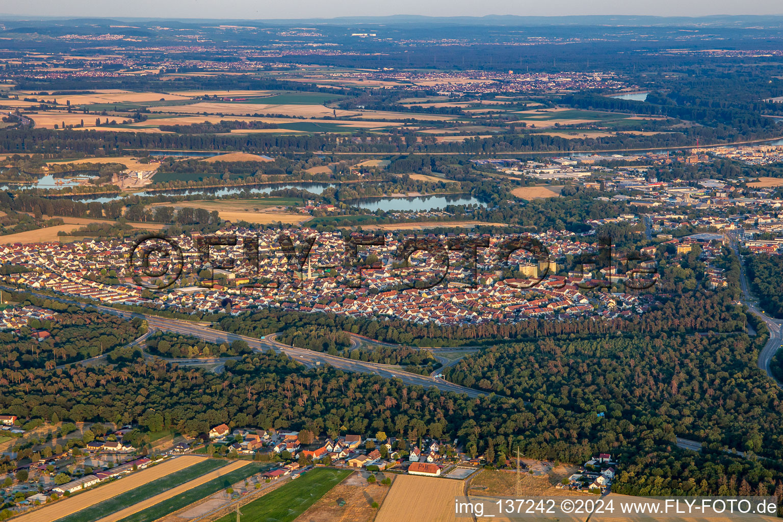 North from West in the district Rinkenbergerhof in Speyer in the state Rhineland-Palatinate, Germany