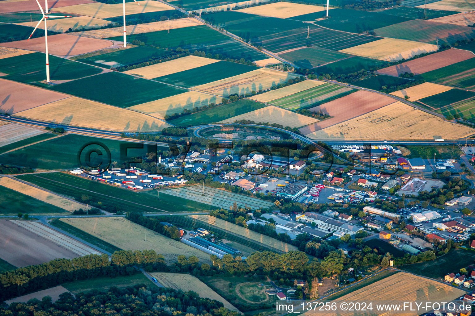 Truck stop Schwegenheim in Schwegenheim in the state Rhineland-Palatinate, Germany