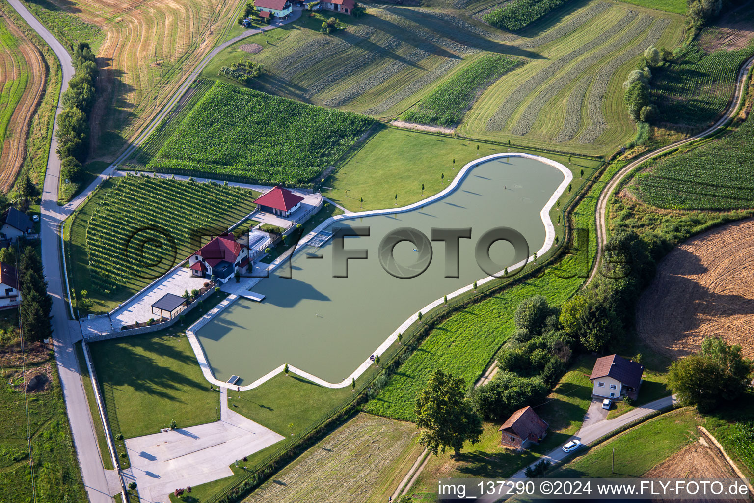 Winery with private pond in Ormož in the state Slovenia, Slovenia