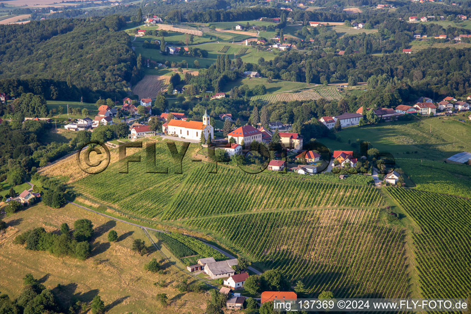 Church of St. Barbara in Duplek in the state Slovenia, Slovenia