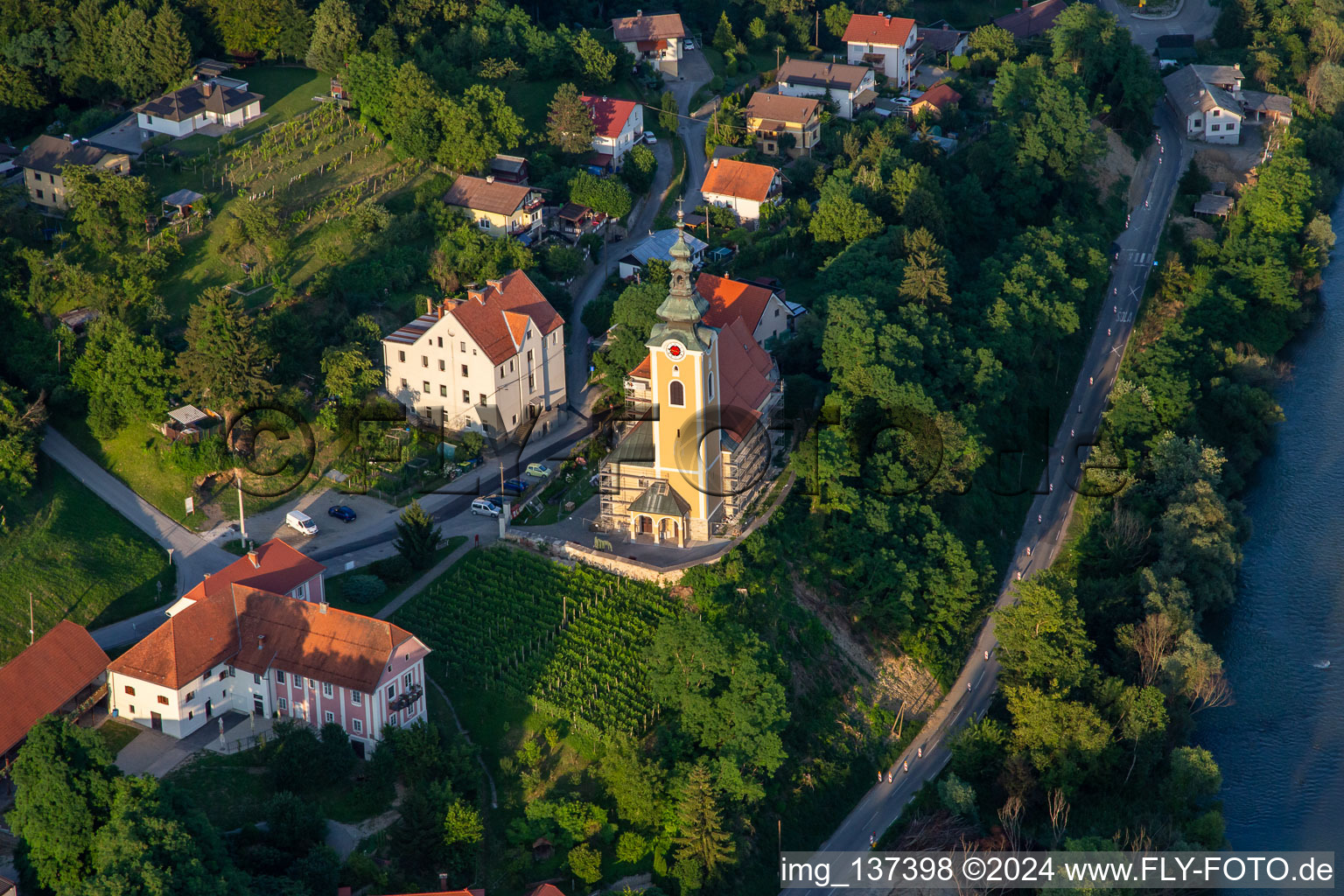 Church of Župnijska cerkev Sv. Petra in catacomb in Maribor in the state Slovenia, Slovenia