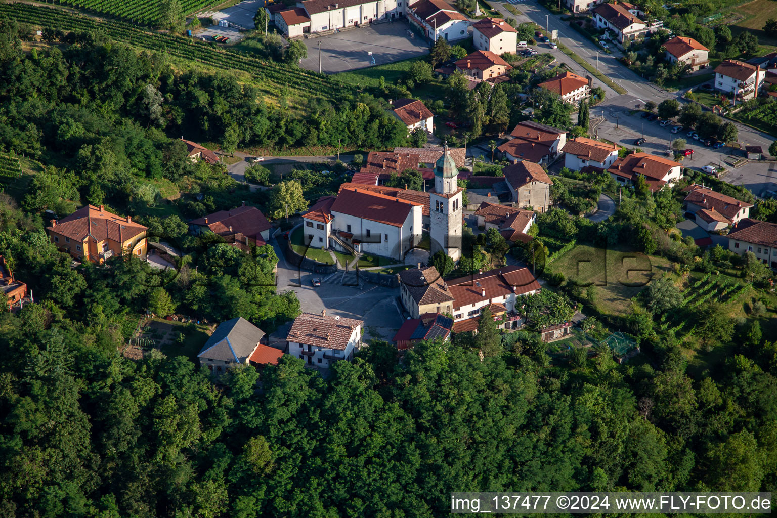 Church of Župnijska cerkev sv. Urha in the district Branik in Nova Gorica in the state Slovenia, Slovenia