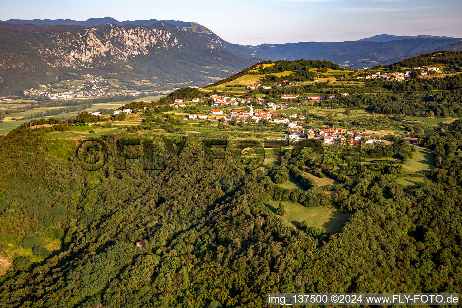 Aerial photograpy of Ajdovščina in the state Slovenia, Slovenia