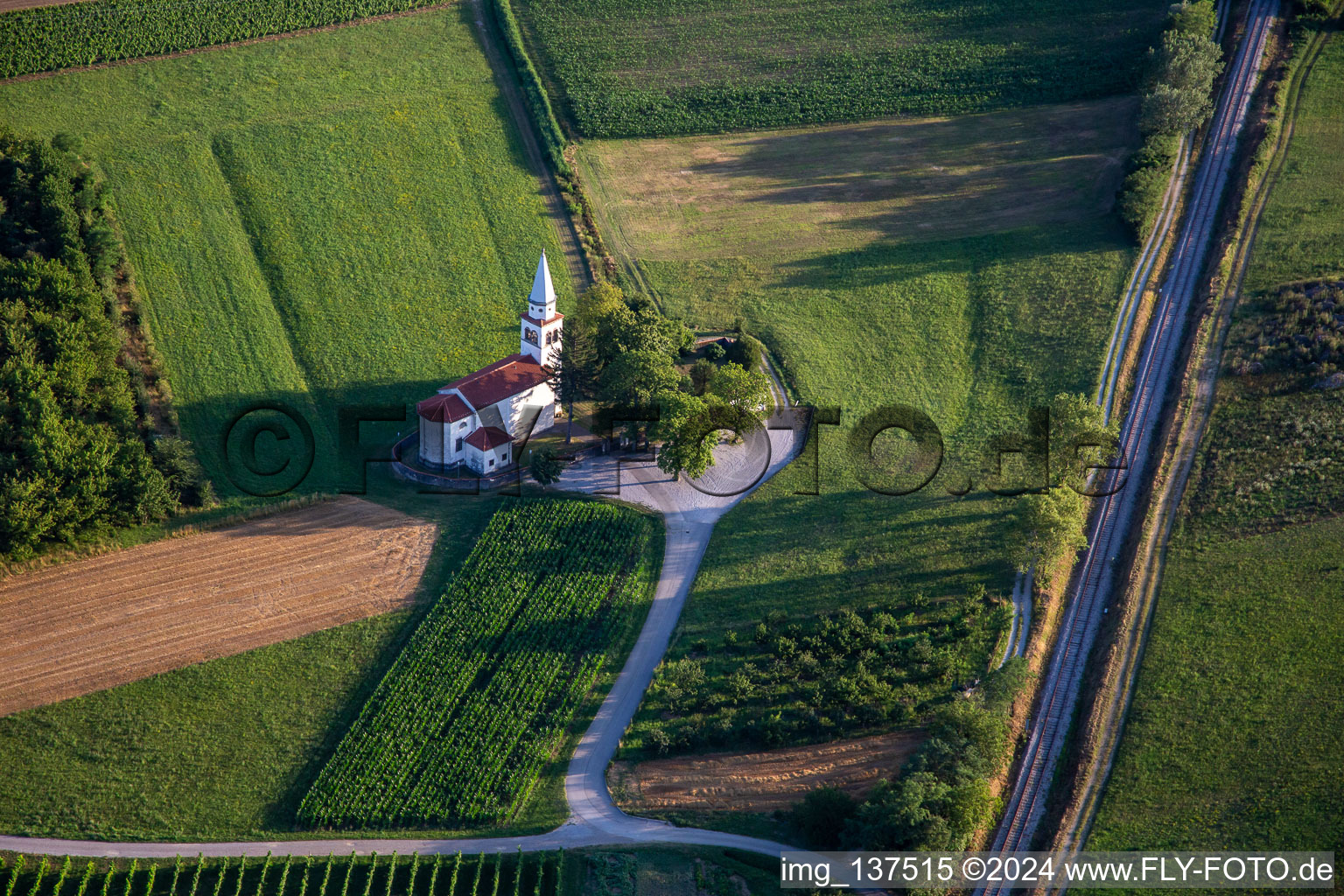 Cerkev sv. Petra in the district Dobravlje in Ajdovščina in the state Slovenia, Slovenia