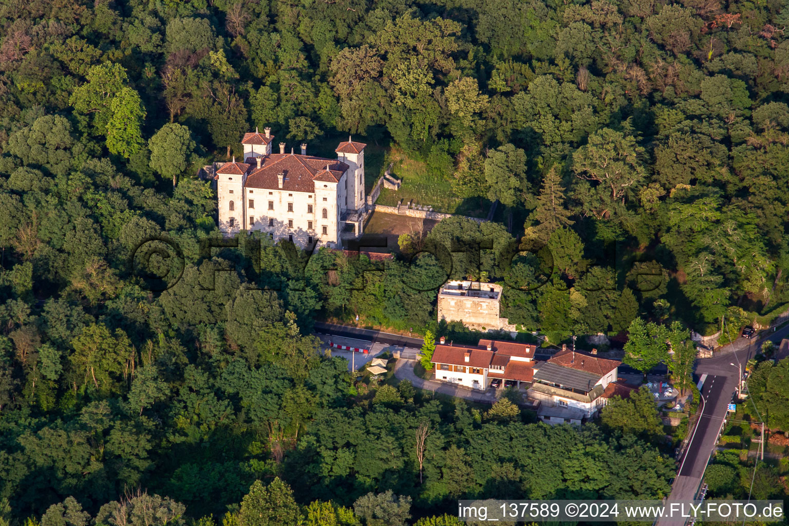 Castle of Rubbia in Savogna d’Isonzo in the state Gorizia, Italy