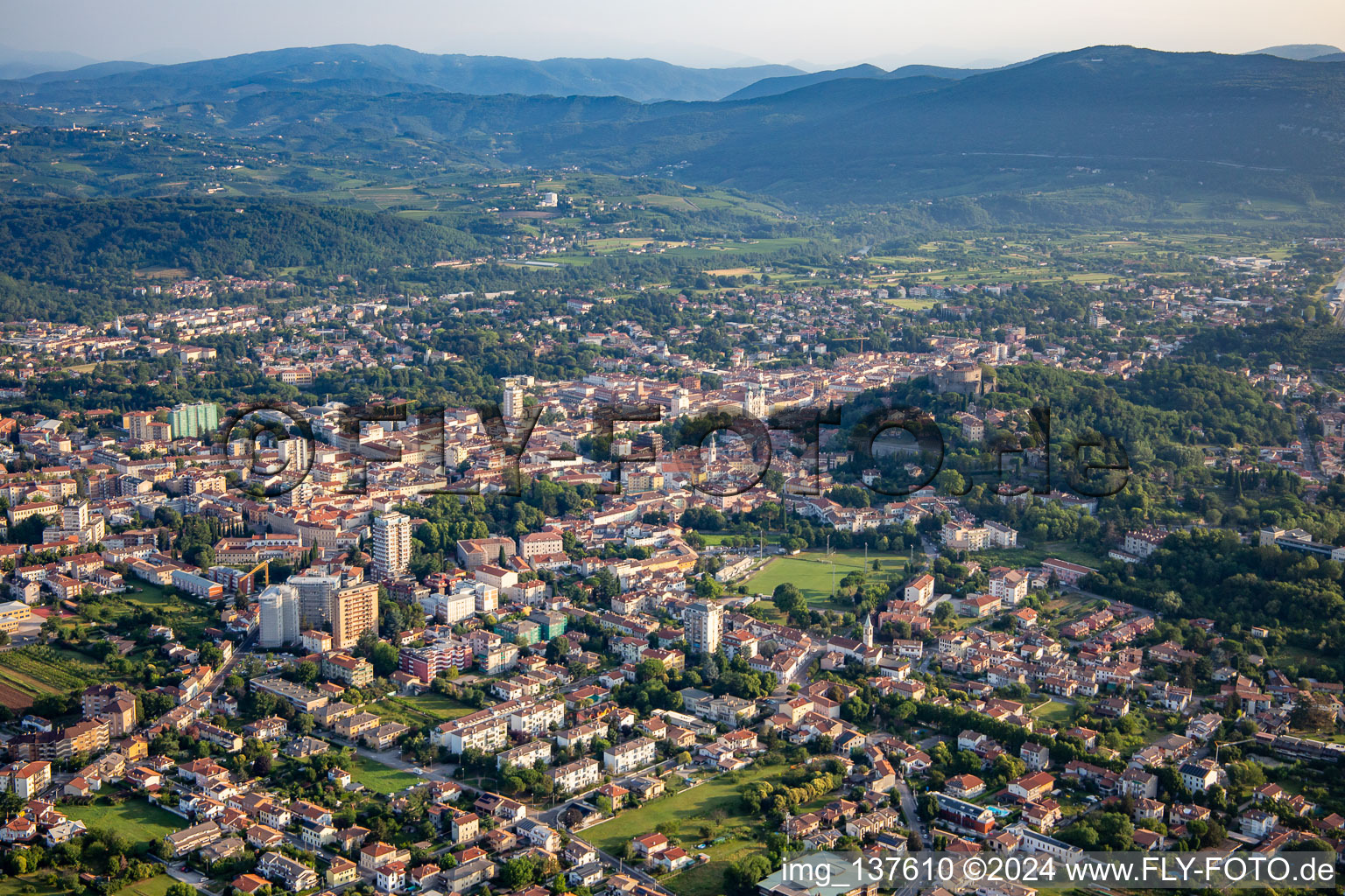 City center in Gorizia in the state Gorizia, Italy