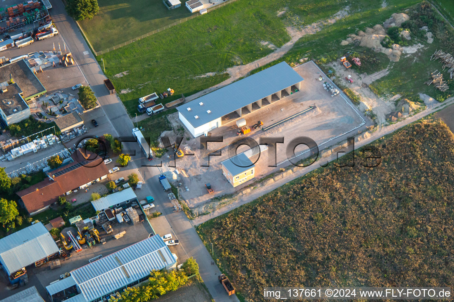 Industriestr in Billigheim-Ingenheim in the state Rhineland-Palatinate, Germany