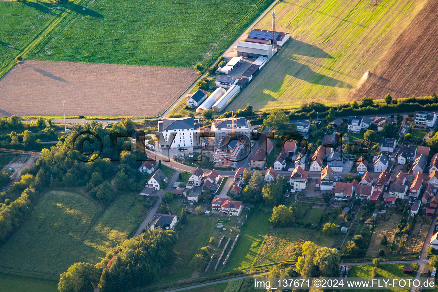 New residential construction in the district Schaidt in Wörth am Rhein in the state Rhineland-Palatinate, Germany