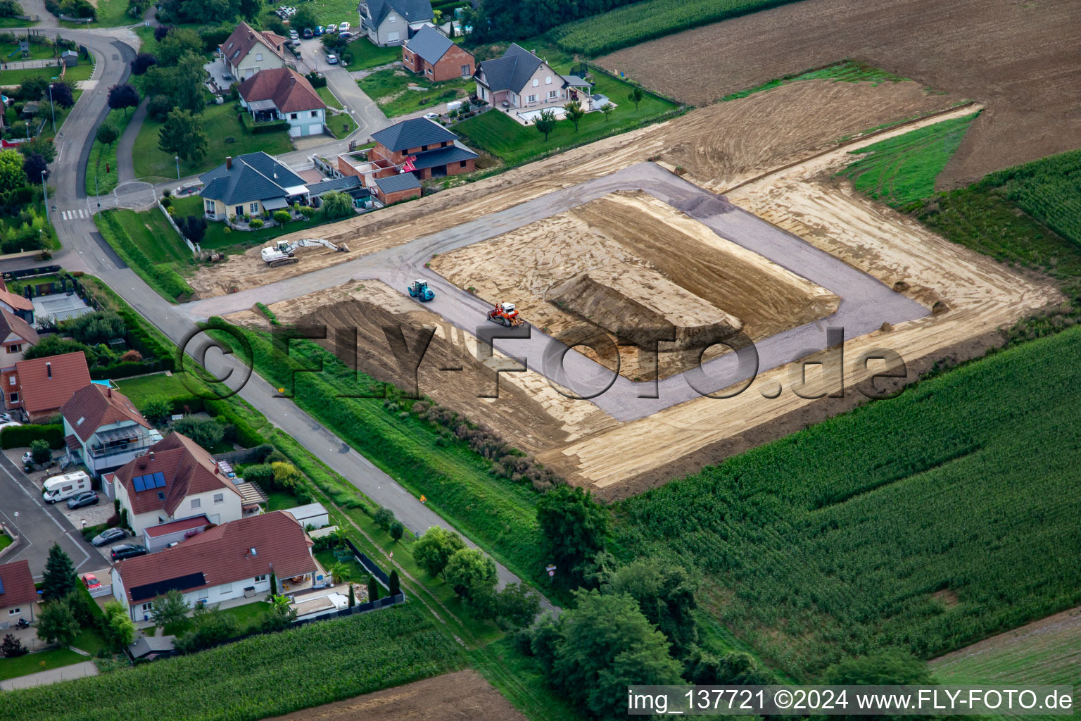 Development of new development area in Trimbach in the state Bas-Rhin, France