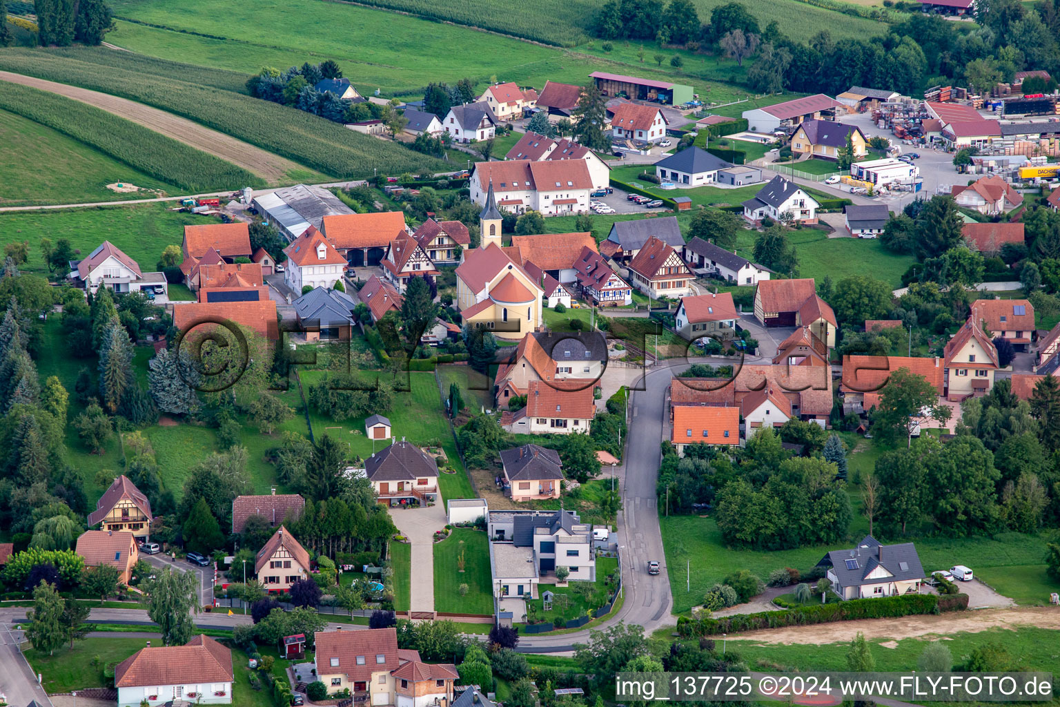 Rue de Buhl in Trimbach in the state Bas-Rhin, France