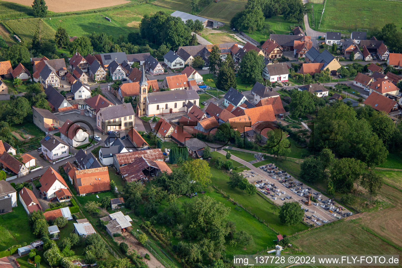 Cemetery in Siegen in the state Bas-Rhin, France