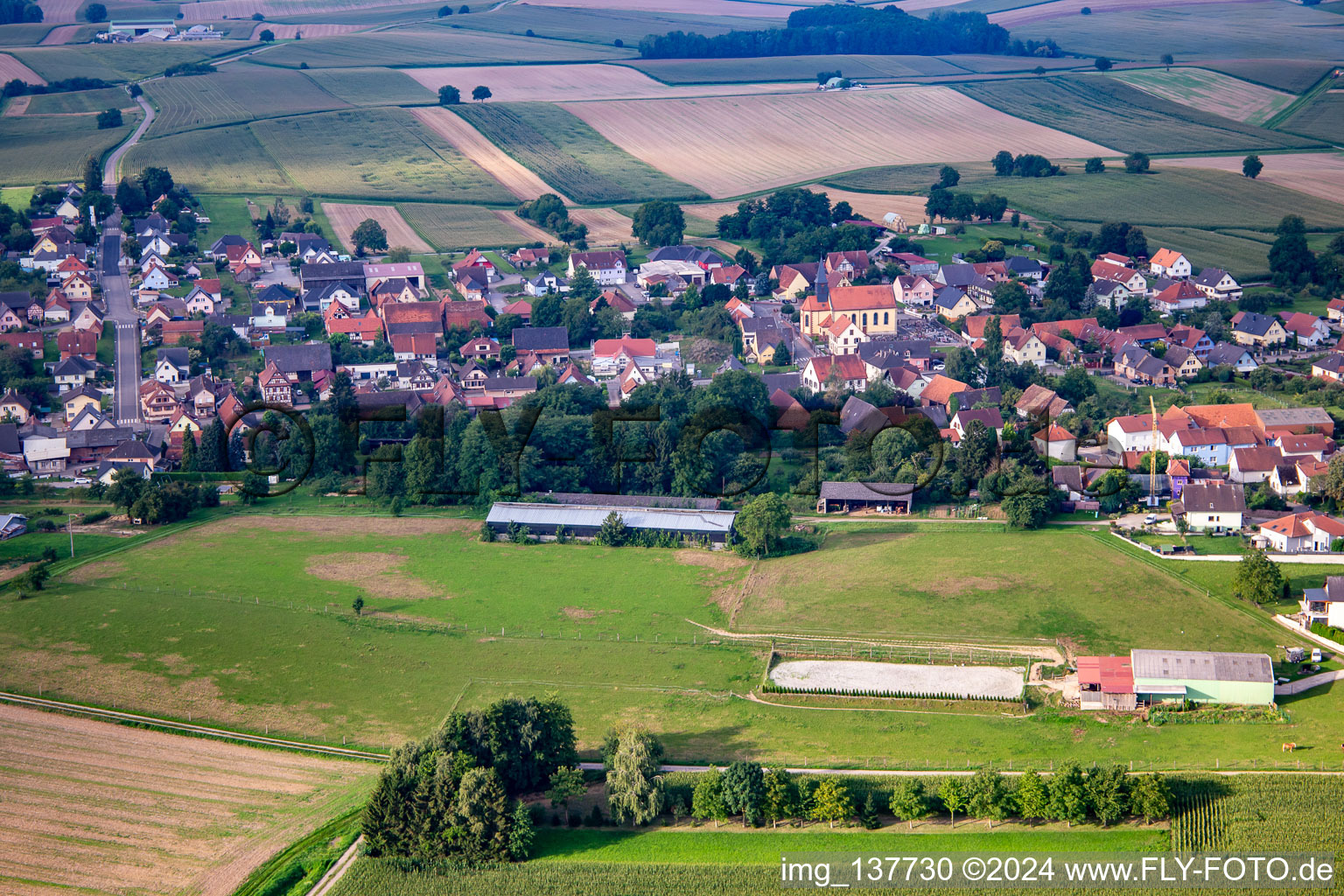 From the north in Oberlauterbach in the state Bas-Rhin, France