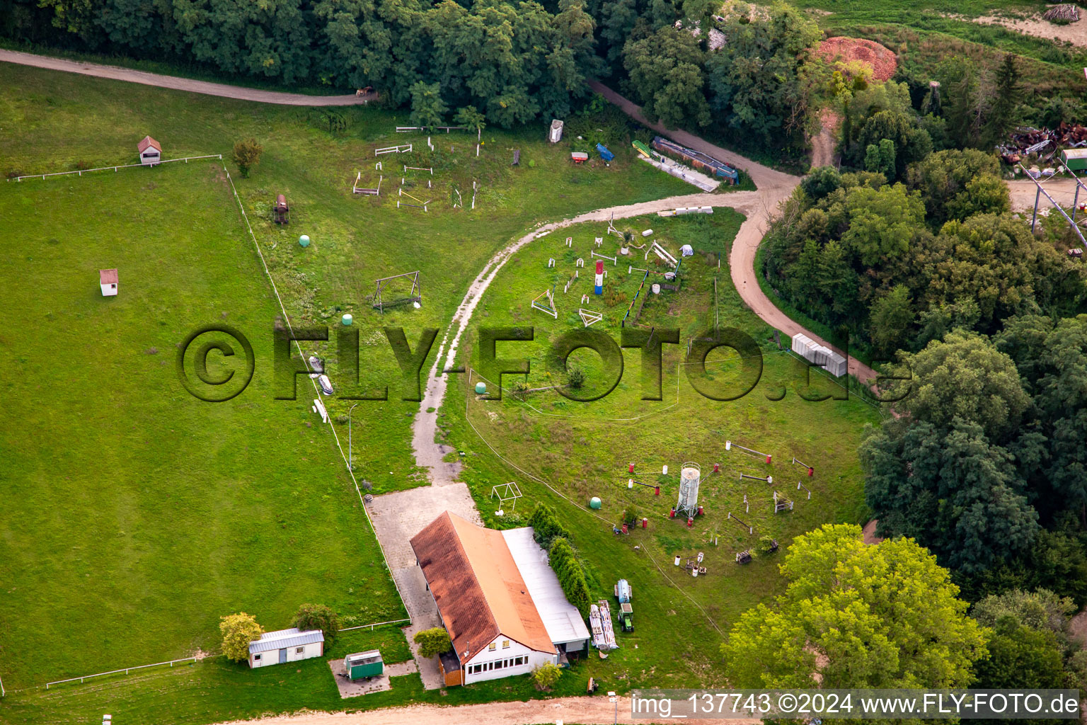 Harras De La Née in Mothern in the state Bas-Rhin, France from above