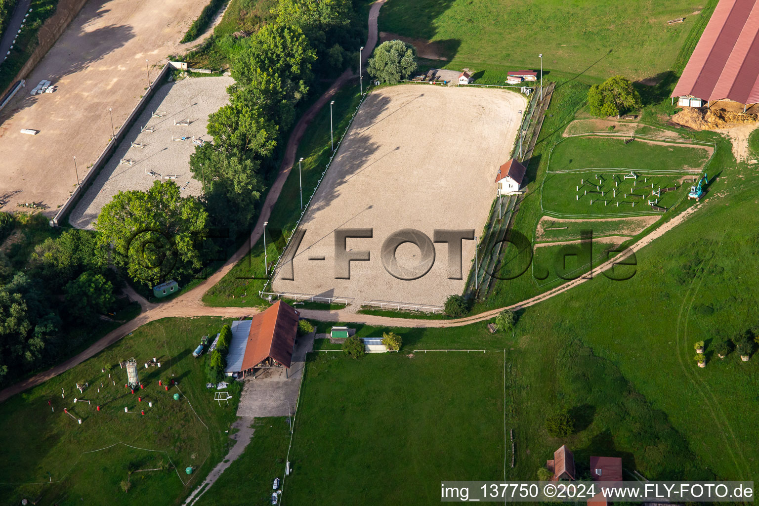 Drone image of Harras De La Née in Mothern in the state Bas-Rhin, France