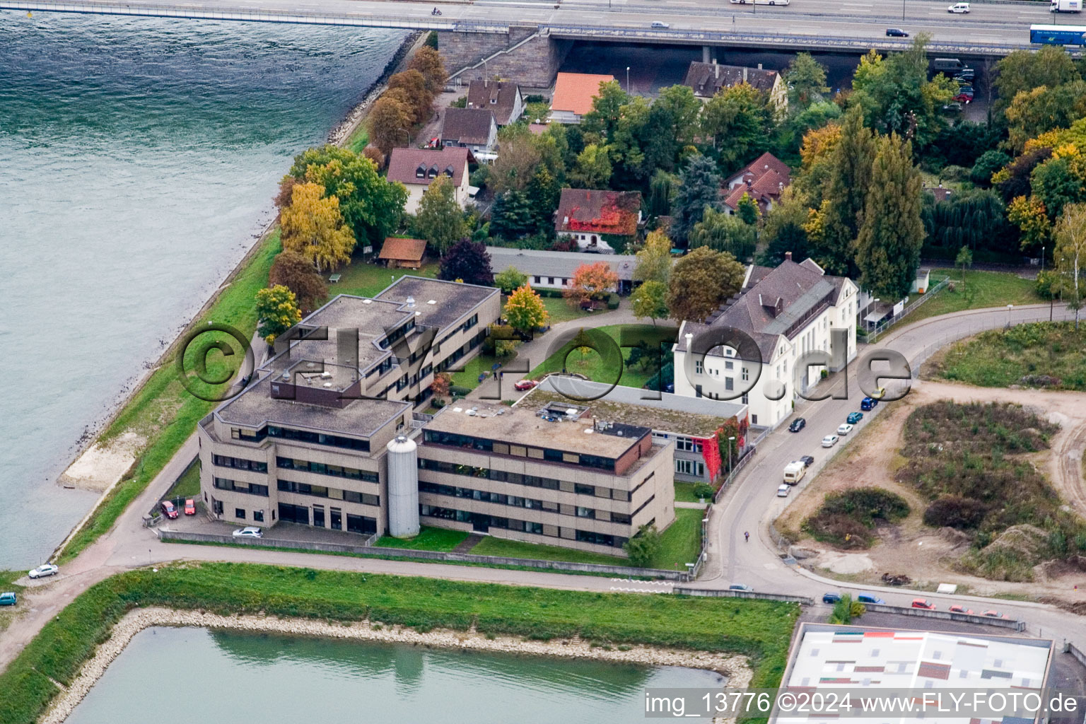 Rhine port in the district Maximiliansau in Wörth am Rhein in the state Rhineland-Palatinate, Germany