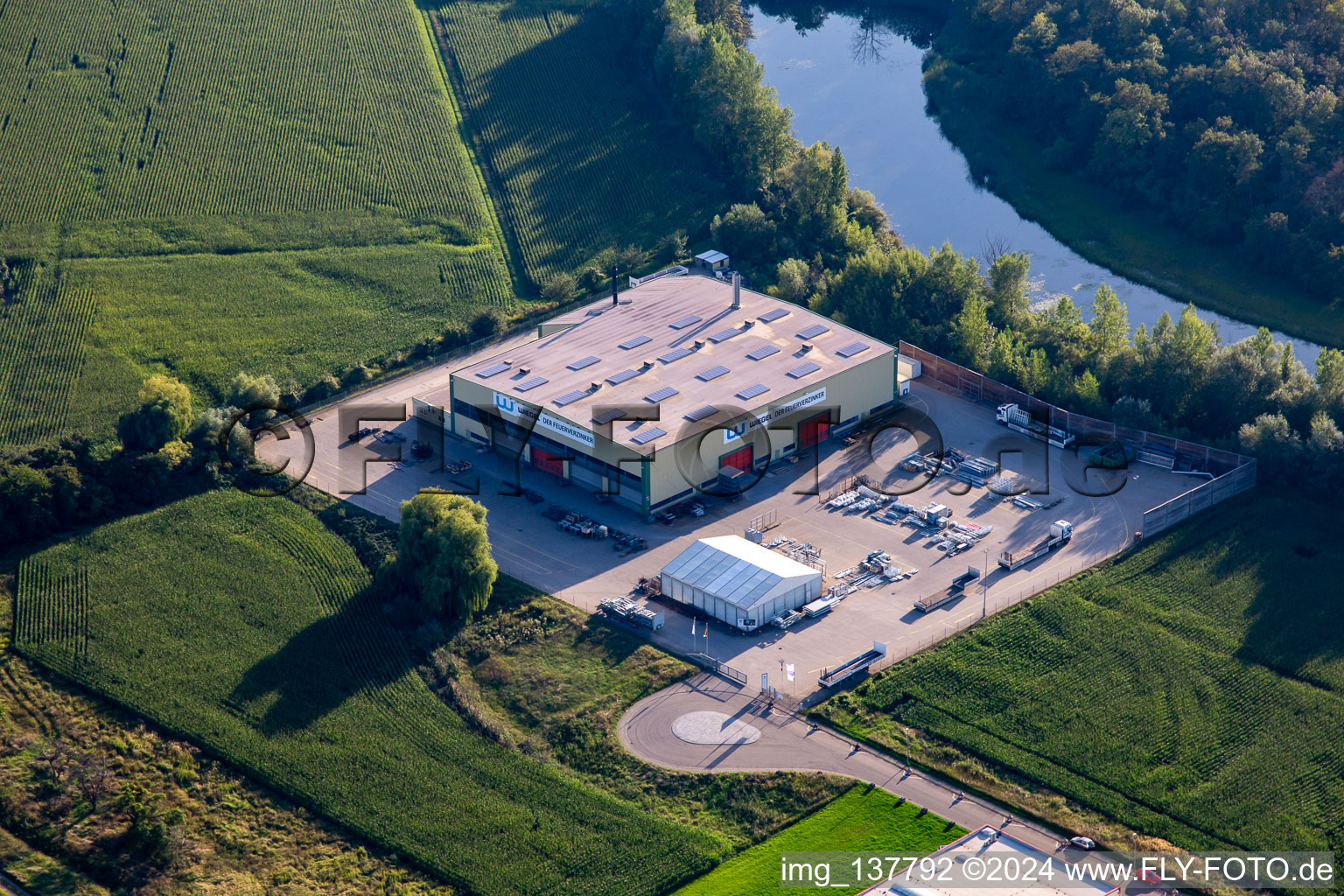 Fa. Wiegel The hot-dip galvanizer in the district Freistett in Rheinau in the state Baden-Wuerttemberg, Germany