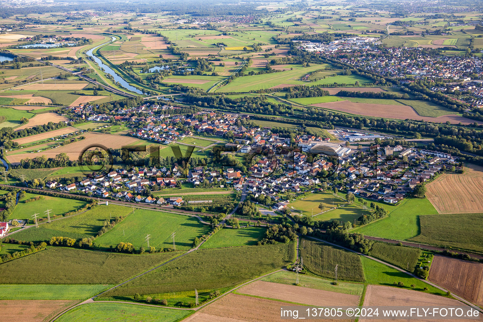 District Neumühl in Kehl in the state Baden-Wuerttemberg, Germany